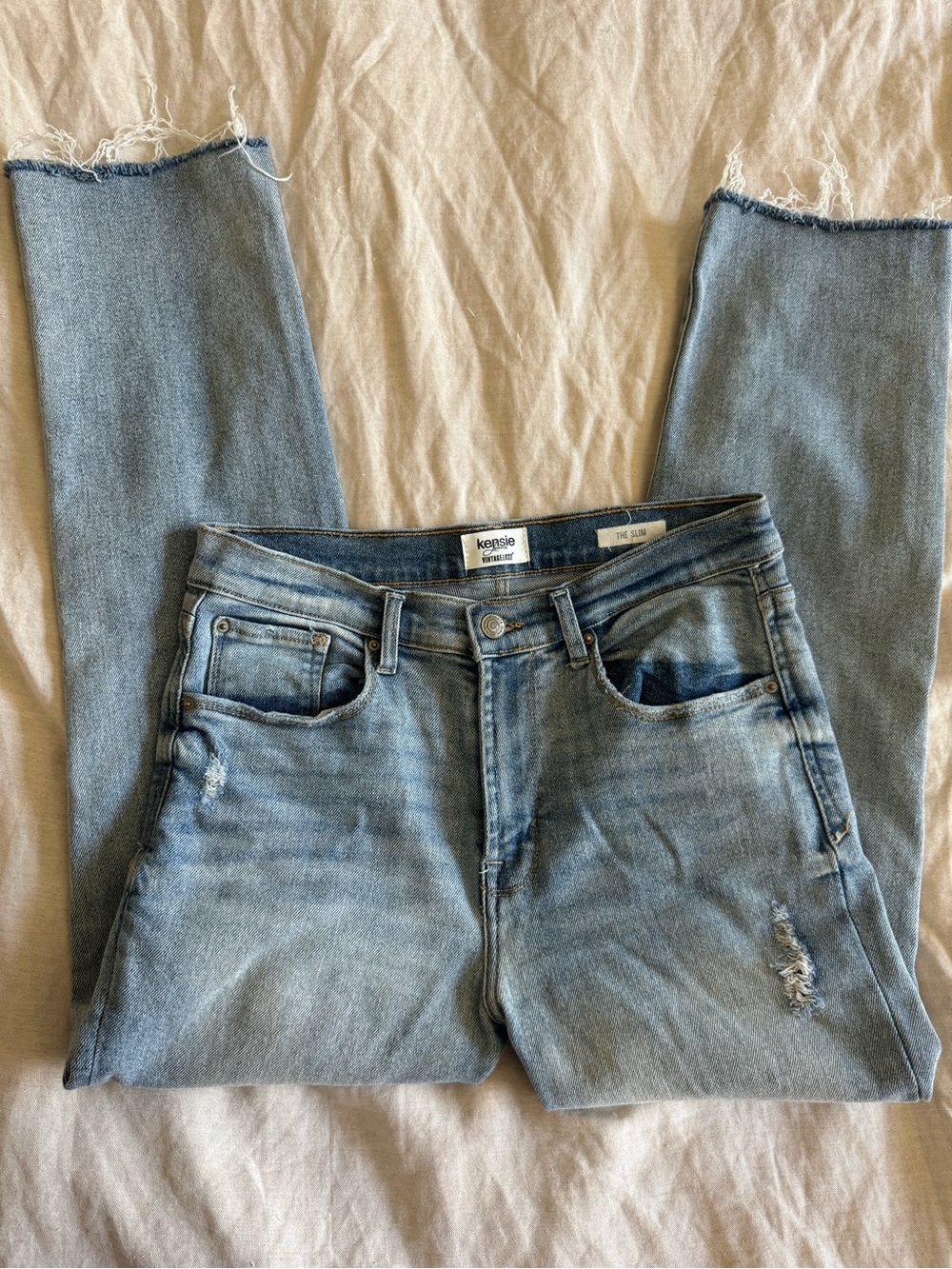 Kensie Jeans Mid-Rise Straight Leg Jeans 29